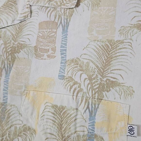 Solitude Tiki Shirt Medium Button Down Hawaiian - Picture 4 of 10